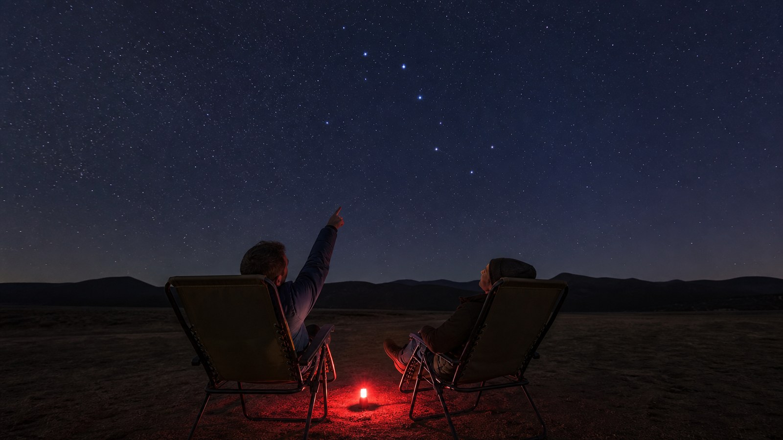 Night-sky scene illustrating a practical pattern-recognition method using scale, brightness, geometry, orientation, and verification